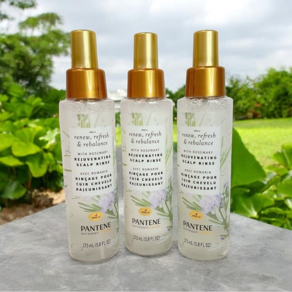 Pantene Nutrient 3pack Blends Renew Refresh Rebalance Rosemary Scalp Rinse 5.8oz - Picture 1 of 6